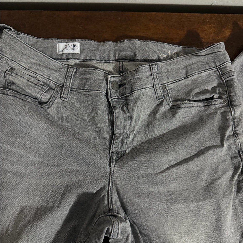 Women's Gray Boot Cut Jeans